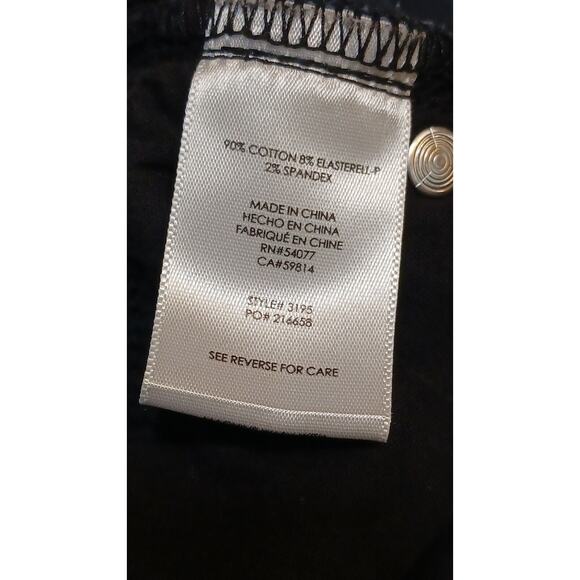 Cabi Jeans Women's Blue Floral Print Skinny Stretch Denim Mid Rise Size 2 - Picture 6 of 13